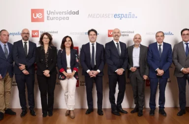 Mario Rodríguez, presidente de Mediaset España, en la inauguración de la XVII edición del máster con la Universidad Europea