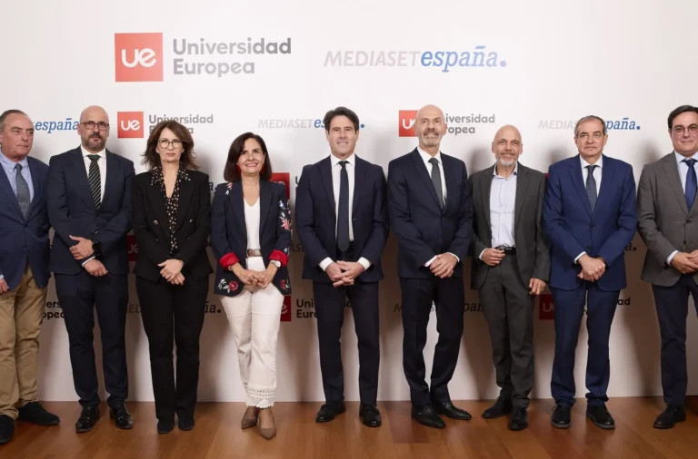 Mario Rodríguez, presidente de Mediaset España, en la inauguración de la XVII edición del máster con la Universidad Europea